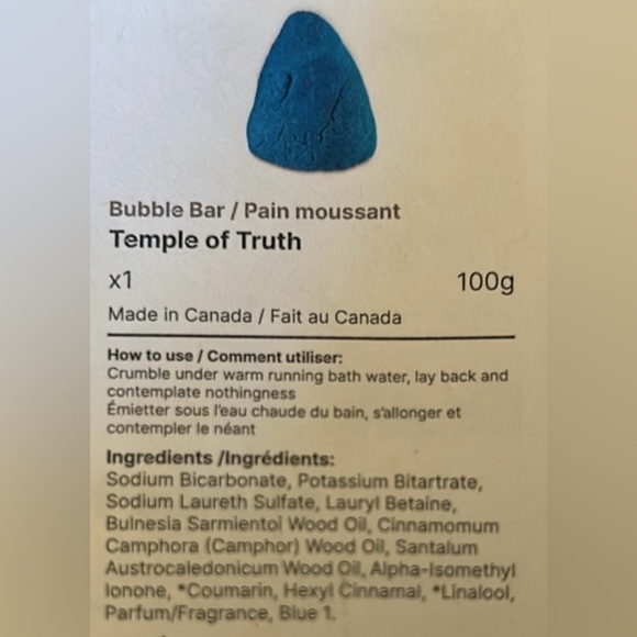 LUSH Temple of Truth Bubble Bar - Picture 3 of 3